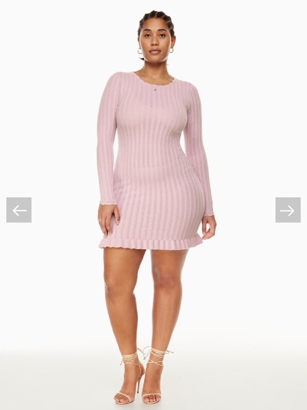 Aritzia Pale purple knit Mini Dress